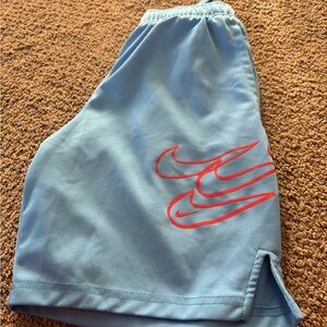 Nike light blue mesh shorts